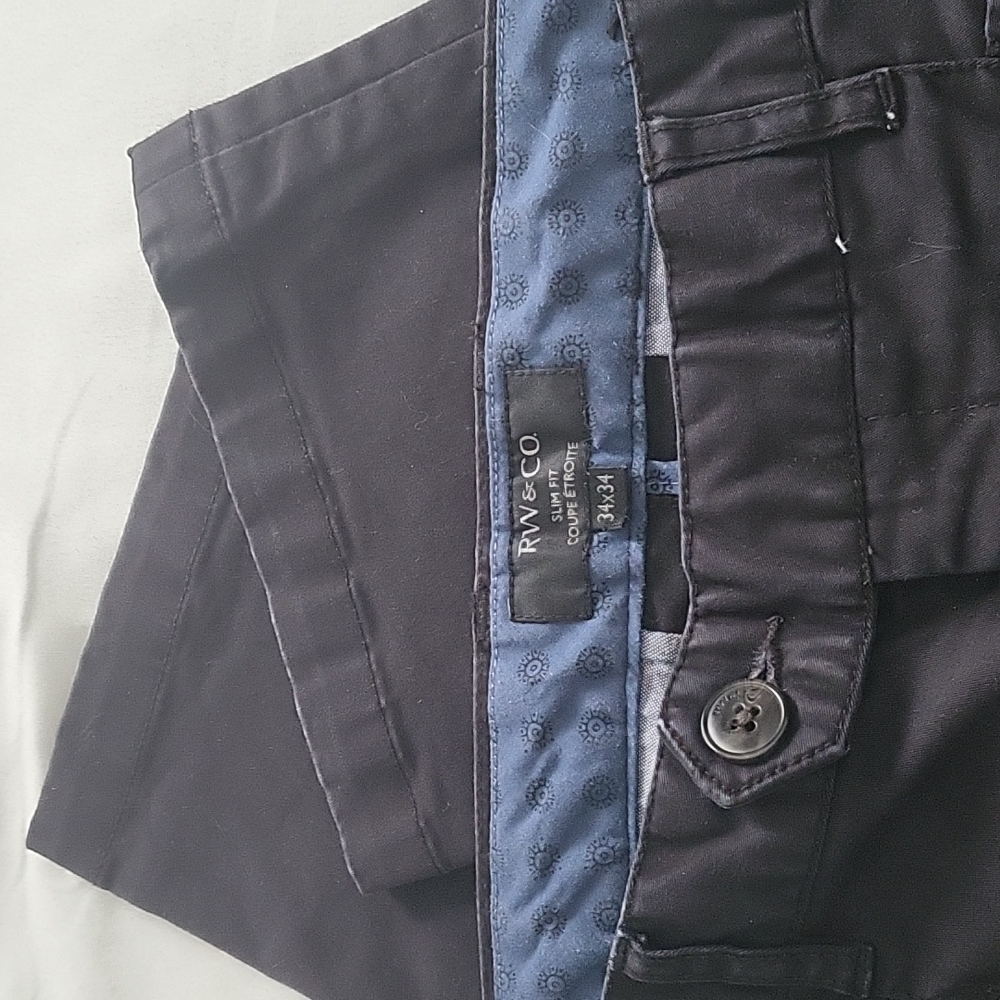 Men's Rw&Co  slim fit pants 34x34